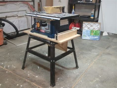 A lot of the dust generated by. Contractor Table Saw Dust Collection Upgrade | Table saw dust collection diy, Contractor table ...
