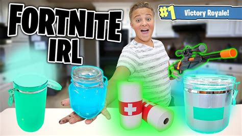 fortnite items irl how to make chug jug shield potion and more youtube