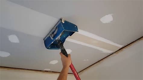 Drywall needs a sturdy substrate. Finish Stopping Plasterboard Drywall Ceiling with Flat Box ...