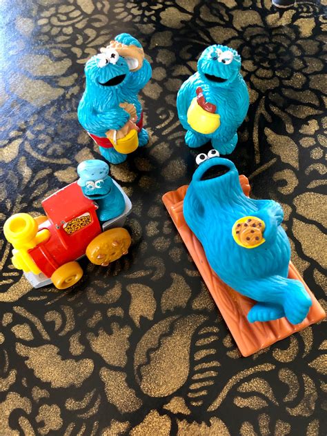 Cookie Monster Vintage Toy Variety 4 Piezas Coleccionables Etsy