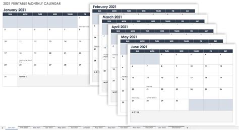 Big Block Calendar Printable