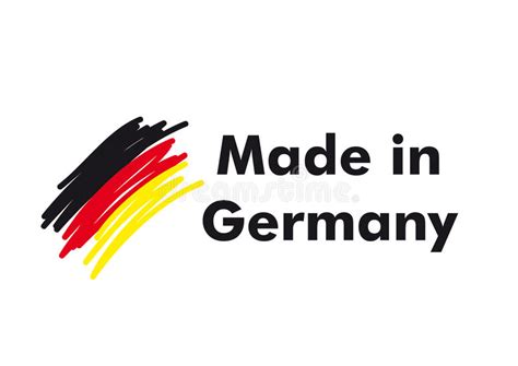 Made in Germany stock vector. Illustration of label, text - 35124506