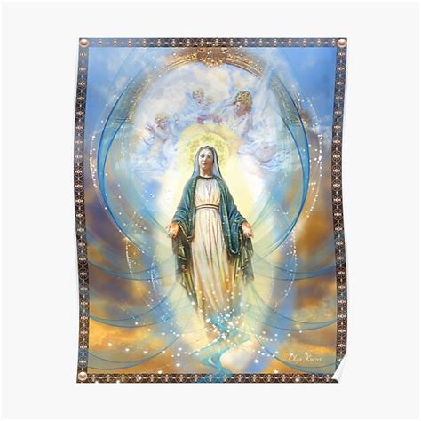 Virgin Mary Posters Redbubble