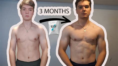 I Took Creatine For 90 Days 3 Month Creatine Transformation Youtube
