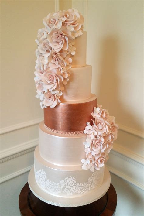 6 beauteous finished wedding cake how to pick the best one ideas rose gold wedding cakes