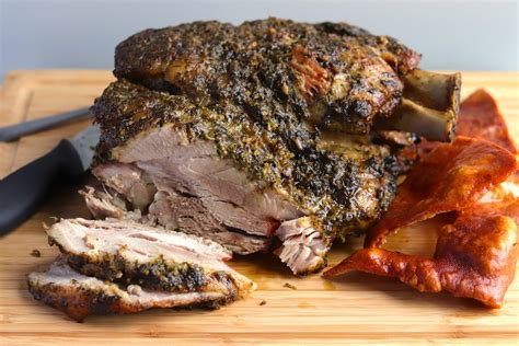 Start the roast in the morning, and it will be ready for dinner. Pernil (Roast Pork Shoulder) Recipe | The Hungry Hutch