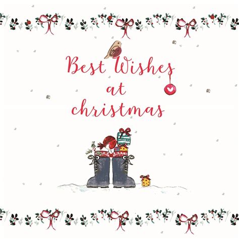 Cards Best Wishes Christmas Card Laura Sherratt Designs Ltd