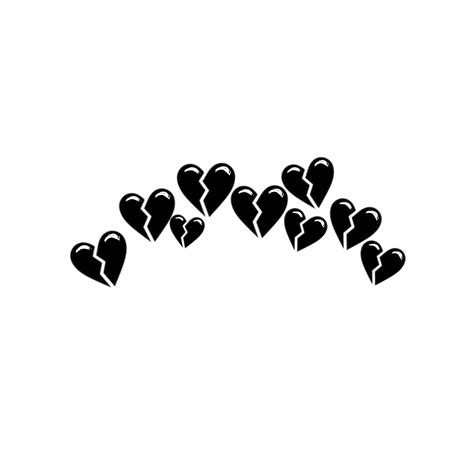 Heart Black Broken Heart Emoji Png Images
