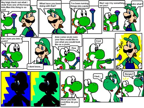 Yoshi And Luigi By Nintendrawer On Deviantart