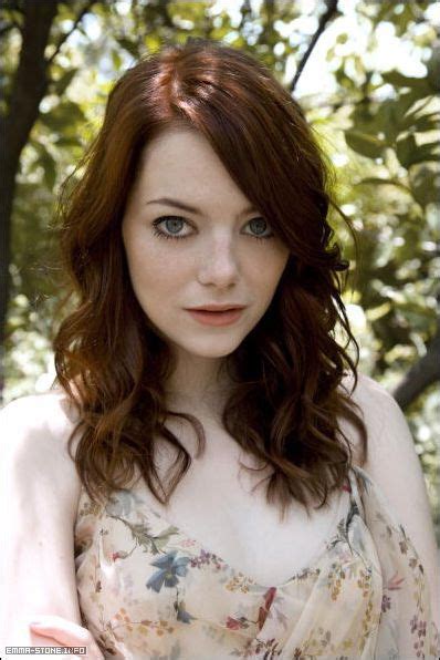 You can go deeper or more golden depending on your skin tone. Rascal pick - Emma Stone - Strawberry Blonde - Long Hair ...