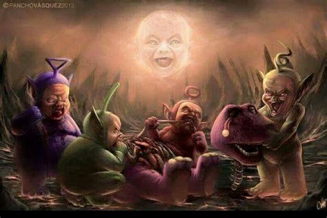 Scary Teletubbies Creepy Drawings Scary Wallpaper Med