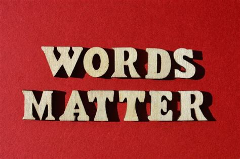 Premium Photo Words Matter In Wooden Alphabet Letters Isolated On Red