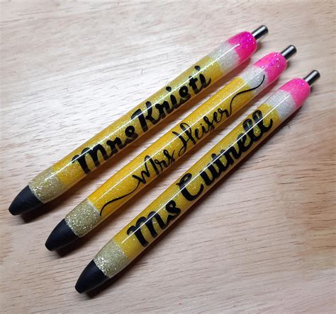 Glitter Pencil Gel Penpencil Gel Penglitter Pencil Pens Etsy
