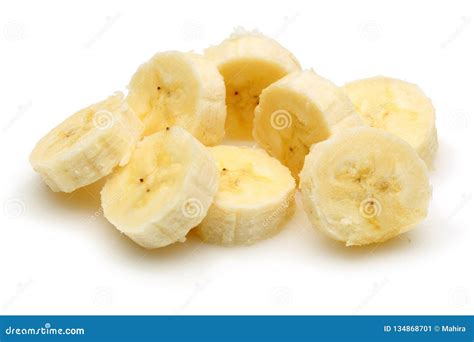 Peeled And Sliced Bananas Stock Image Image Of Fresh 134868701