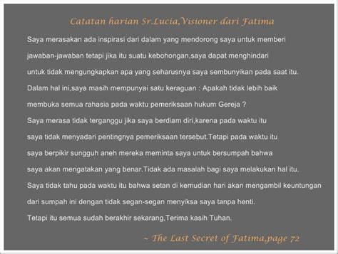 Catatan Harian Srlucia Forgiveness Sayings Lady Pray To Tell