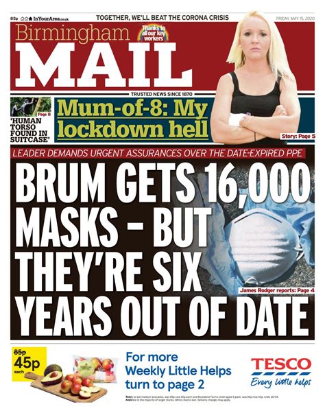 Birmingham Mail May Newspaper Get Your Digital Subscription
