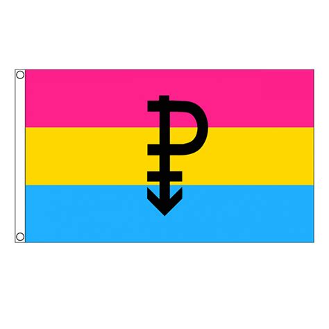 Premium Pansexual Pride Symbol Flag 5ft X 3ft Joshua Lloyd