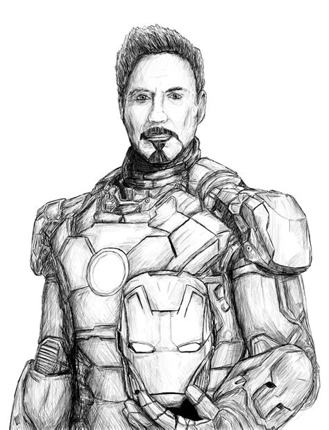Iron Man 3 Drawing At Getdrawings Free Download
