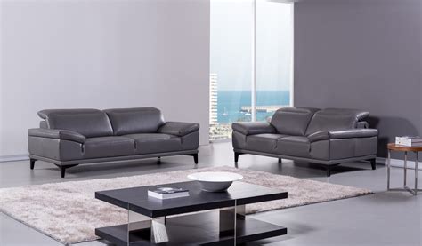 Contemporary Genuine Leather Living Room Set Baltimore Maryland Beverly