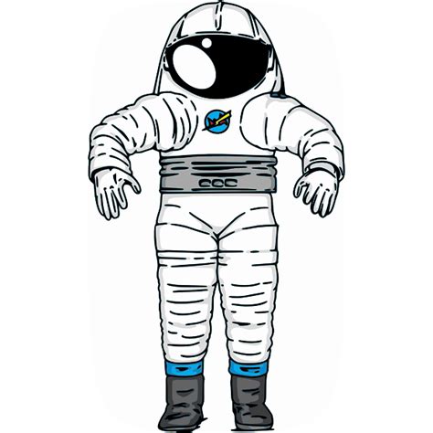 Nasa Mark Iii Astronaut Space Suit Vector Drawing Free Svg