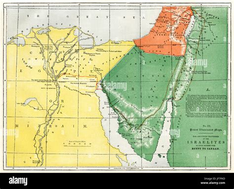 Israel Journey From Egypt To Canaan Map