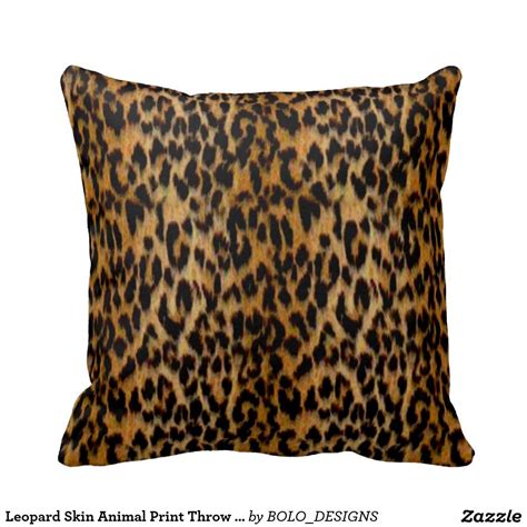 Leopard Skin Animal Print Throw Pillow Animal Print