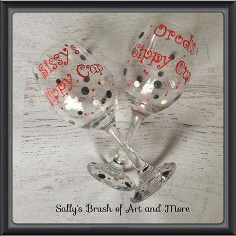 Personalized Hand Painted Sippy Cup Wine Glass Quirky Hilarious Mommys