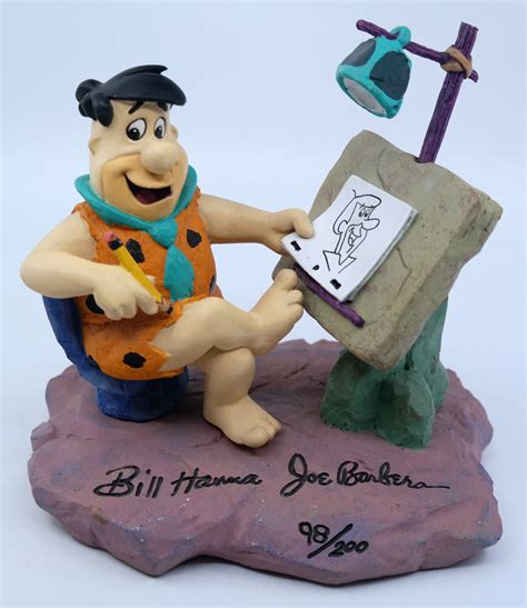 1992 Fred Flintstone Draws George Jetson Limited Edition Sculpture Id