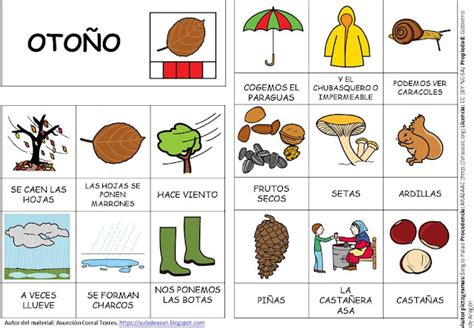 AudiciÓn Y Lenguaje Vocabulario Del OtoÑo