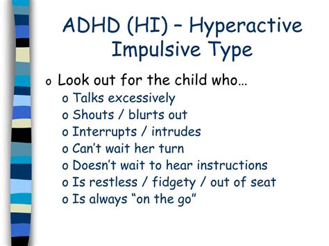 ppt attention deficit hyperactivity disorder adhd powerpoint presentation id 6243062
