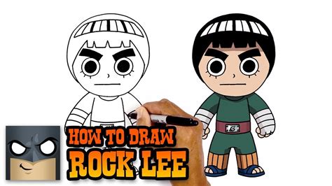 Naruto How To Draw Rock Lee Art Tutorial