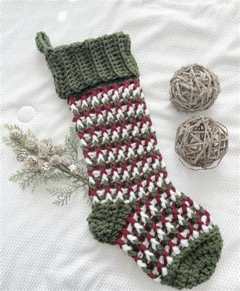 Crochet Pattern Instant Pdf Download Crochet Stocking Pattern