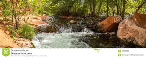 West Clear Creek Arizona In Spring Stock Image Image Of Camp