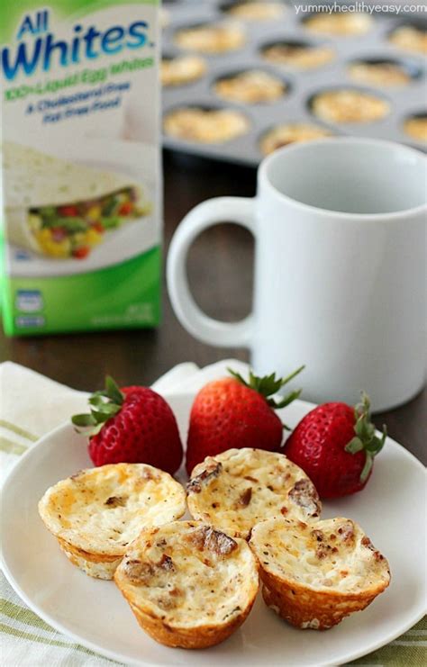Healthy caramel apple high protein muffins. Healthy Mini Bacon Egg Muffins - Yummy Healthy Easy