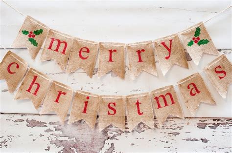 Merry Christmas Garland Diy Christmas Garland Merry Christmas Banner