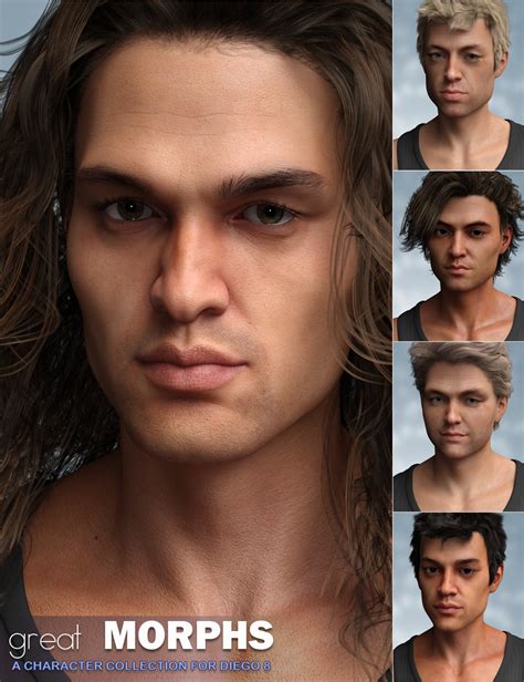 Great Morphs For Diego 8 Daz 3d