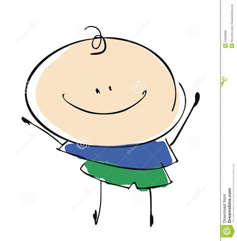 Baby Boy Child Happy Smiling - Cartoon People Vector Illustration Set Stock Vector ...
