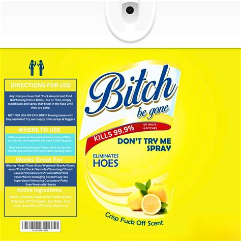 Bitch Be Gone Spray Png Image Etsy