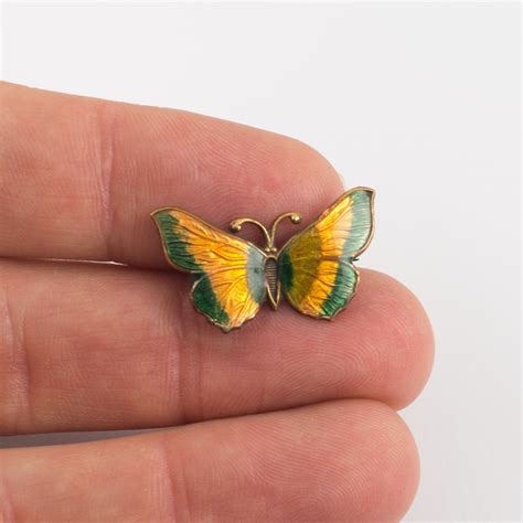 Antiques Atlas Arts And Crafts Enamel Butterfly Brooch Pin
