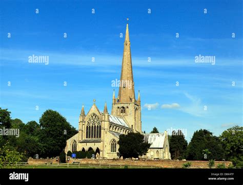 Snettisham Norfolk Medieval Church With Spire England Uk English