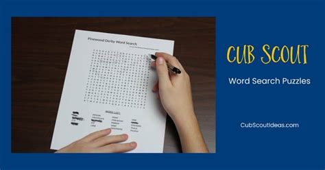 3 Fun And Free Cub Scout Word Search Puzzles To Download