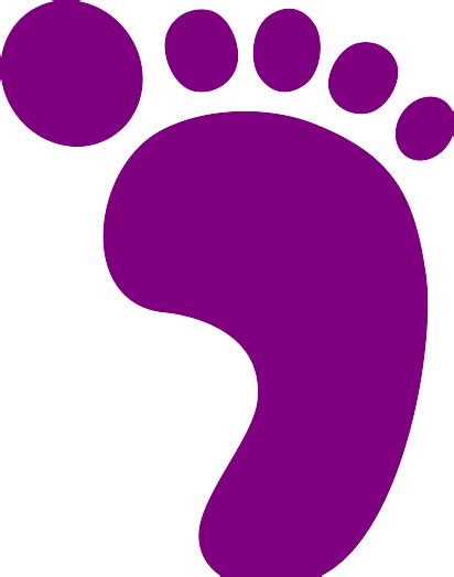Purple Right Footprint Clip Art At Vector Clip Art Online