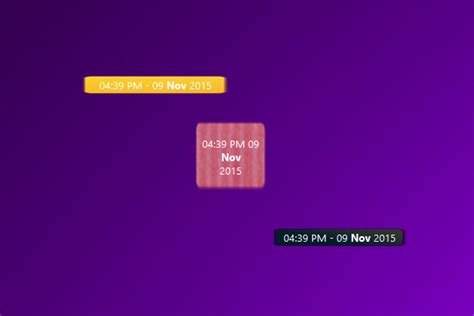 Date Time Windows 10 Gadget Win10gadgets