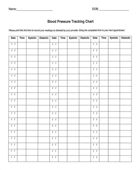 Blood Pressure Monitor Chart To Print Horrewards