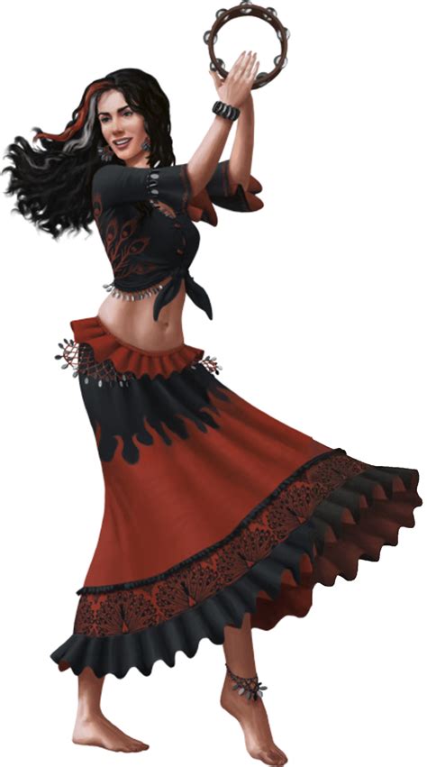 f bard dancer tambourine urban city river coastal jungle desert hazaqi fantasy women fantasy