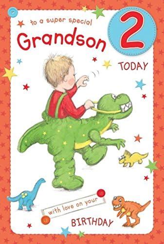 Super Special Grandson Age 2 2nd Birthday Card Uk Office