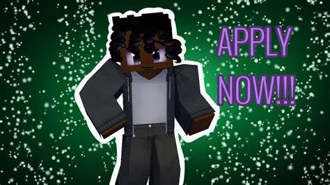 Minecraft Roleplay Application Open Apply Now Youtube