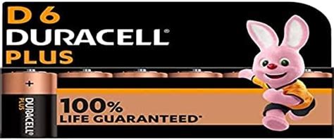 سعر Duracell Plus D Alkaline Batteries Pack Of 6 15v Lr20 Mn1300 فى