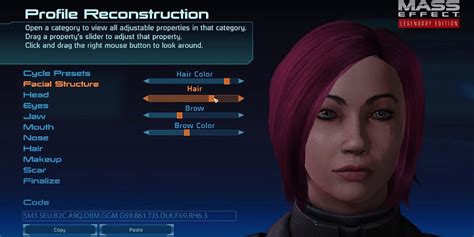 Mass Effect Legendary Edition S New Character Customization Options