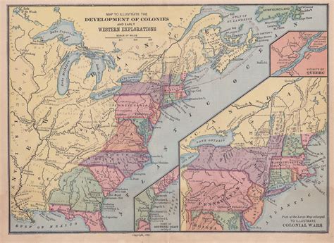 Antique Image Map Of Early America Free Stock Photo Public Domain